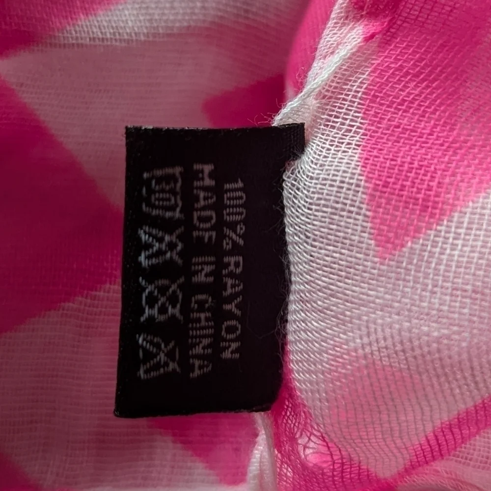 EUC Rue21 Pink White Infinity Scarf O/S